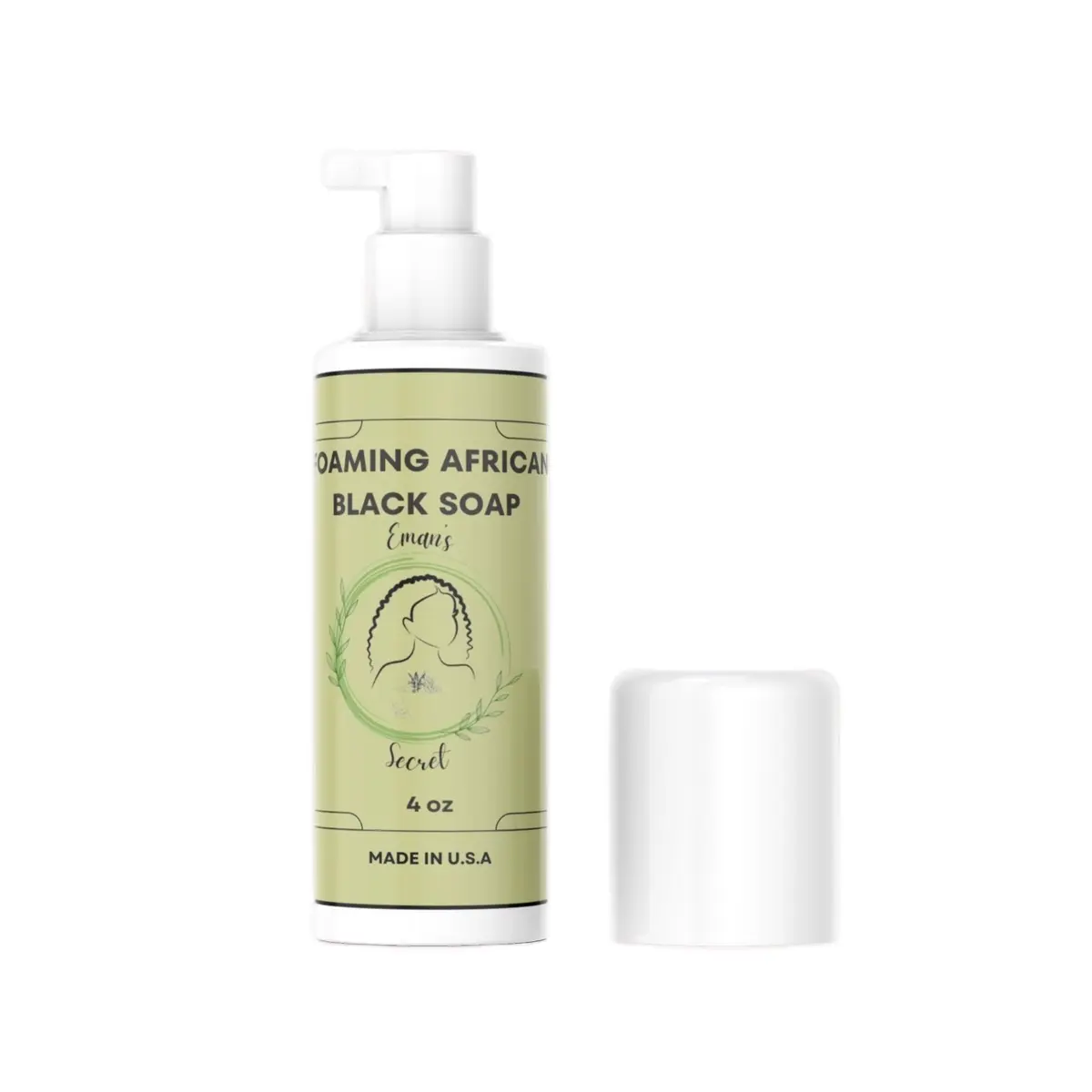 Eman's Secret African Black Soap Foaming Cleanser for Facial Comfort - Skincare Cleansing Exfoliate Facial Wash Facial Cleansing Acne Gentle
