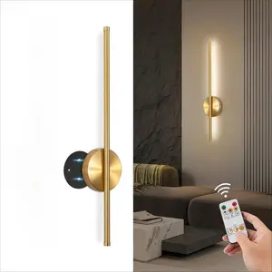 Battery-Powered Wall Lamp with Remote Control, LED Wireless Wall Light for Bedroom and Hallway, Adjustable Brightness, Low Voltage, Home Decor Lighting