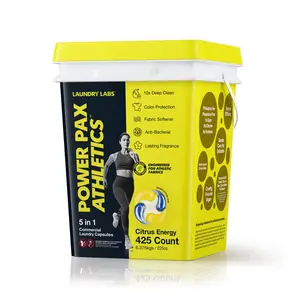 PowerPax Athletics, 5-in-1, Laundry Detergent Pods, Citrus Energy