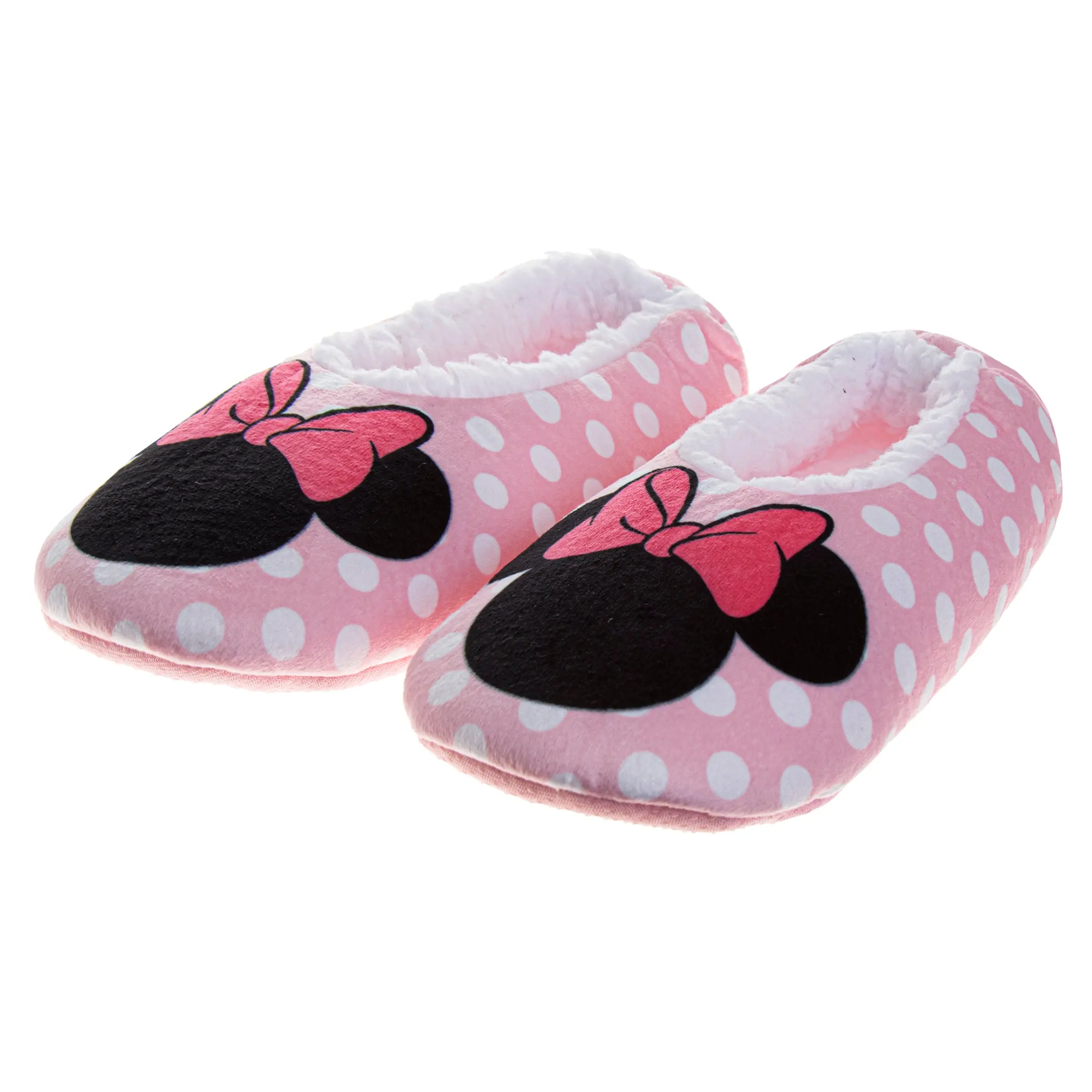 Minnie Mouse Slippers for Girls  Plush NonSlip Warm Indoor Comfortable (Toddler / Little Kid)