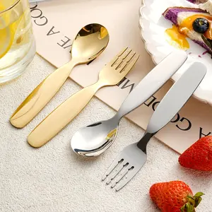 304 Stainless Steel Spoon Fork, Useful Utensils for Ice Cream, Cake, Fruit, Outdoor Portable Cutlery Set, Dinnerware Sets, Dishwasher Safe