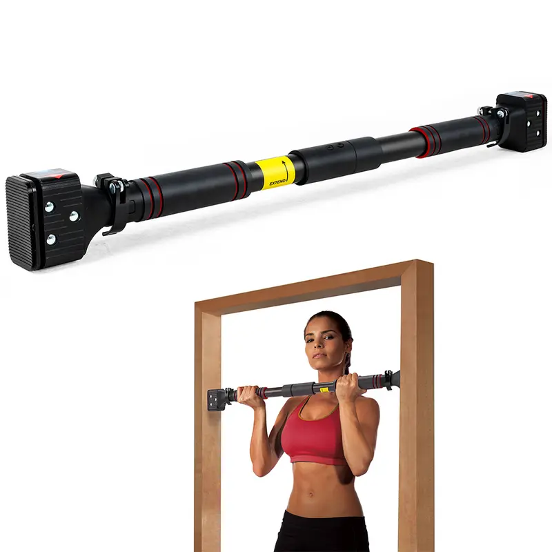 Unisex Adjustable Doorframe Mount Pull Up Bar - Calisthenics Tools, Anti-Slipping, Easy Installation, 27.5"-39" Size, Door Frame Protection, Compact Functional Fit-at-Home Gym Equipment for Upper Body Workouts, Best Pull Up Bar for Home Gyms