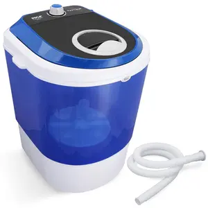 Portable Mini Washer -  4.5 lbs Capacity | Top-Loading Laundry Washing Machine with Quiet Operation, Translucent Tub & Rotary Control Wash Timer – Ideal for Small Loads, Socks, T-Shirts & Towels - Household Essentials