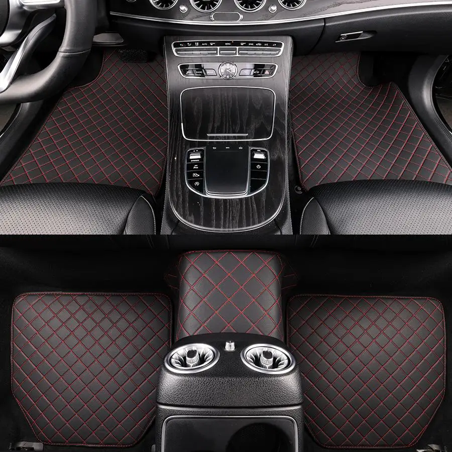 Car Floor Mat, Universal Waterproof Carpet, Waterproof Front and Rear Complete Set of Car Carpets, Car Accessories