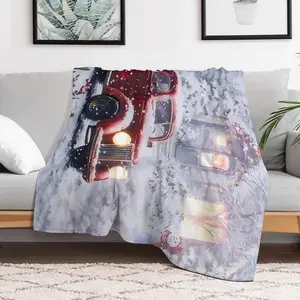 Soft Comfortable Throw Blanket 2D Print Flannel,Lightweight Fabric,Perfect For Napping,Christmas Present.