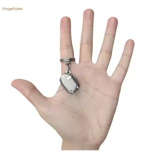 Silvery Mini Nail Clippers with Keychain - Portable Ultra Sharp Nail Cutters for Baby Seniors, Women, Men - Wide Jaw Opening foot callus remover