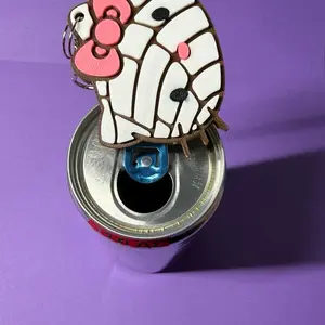 Concha Pop Can Opener/ Soda Tab Opener Keychain