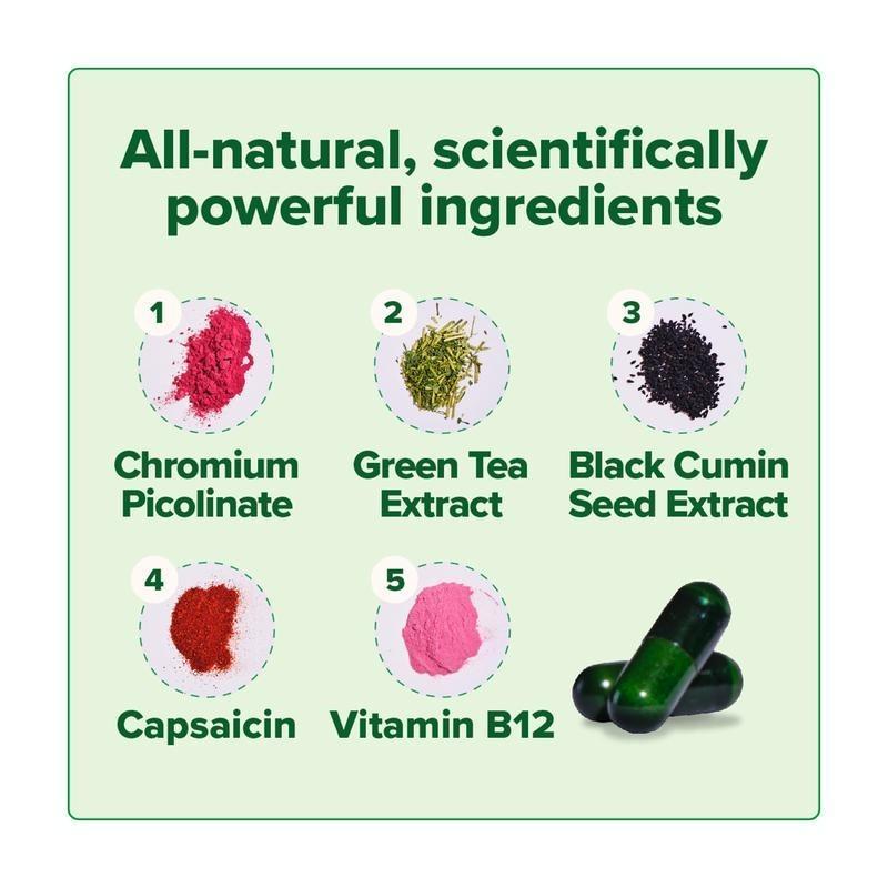 MOTO Metabolism Support Capsules Green Tea Extract Vitamin B12 for Metabolic Health & Energy Boost 60 Vegan Capsules