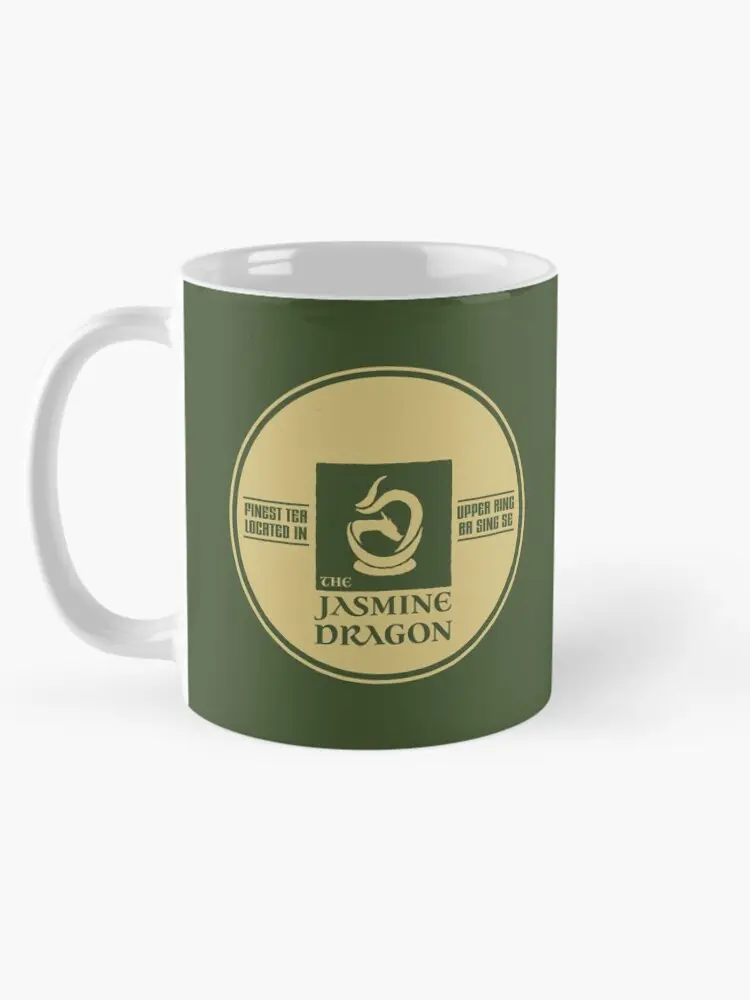 The Jasmine Dragon Ceramic Coffee Mug, Avatar Airbender Uncle Iroh Tea Shop Graphic Cup, Unique Anime Merch Gift Tee & Mug Collection