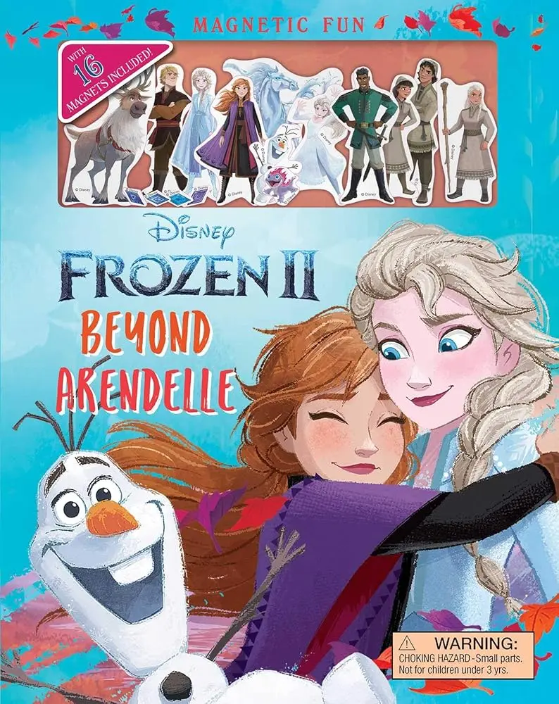 Disney Frozen 2: Beyond Arendelle Anna Mystery Storybook, Die-Cut Magnets Interactive Hard Cover, Children's Literature & Art Book for Young Children, Magnetic