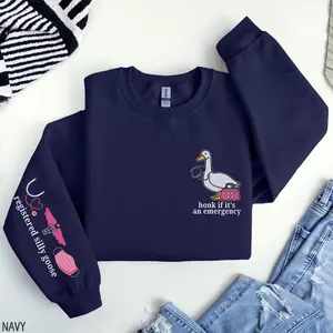 Silly Goose Registered Nurse Sweatshirt, RN Crewneck Sweater, Emergency Department Nurse Sweatshirt, RN ER Sweatshirt, Nursing Student Gift