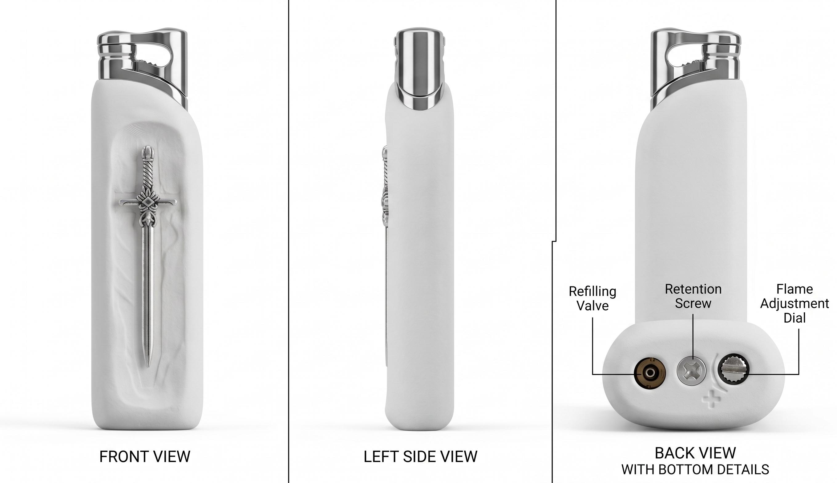 (Gas Not Included) Cool Creative Design Butane Torch Lighter Novelty Lighter Windproof Lighter Adjustable Refillable Butane Lighter Creative Gift for Him/Her Summervibes