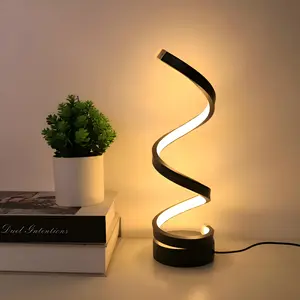 USB Powered Spiral Design LED DeskLamps, 3-color Dimming DimmableDesk Room Lights for Decor, Indoorlights for Bedroom Home OfficeStudy Room, Gift