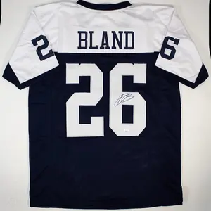 Daron Bland Autographed Jersey High-Quality Fabric Unique Design with Distinctive Pattern Personal Touch for Collection