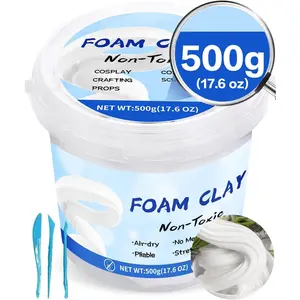 Upgraded Air Dry Clay, Multi-Purpose  Clay for Adults and , High Density and Quality Modeling Clay for , Arts & Crafts, Super Safe Materials,  Model Magic Gifts, 17.6 oz (White)