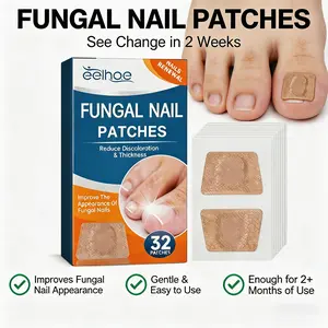 Nail Care Patches for Daily Manicure & Toenail Care, Gentle Hydrogel Nail Stickers for Healthy Looking Nails, Comfortable Self Care Nail Supplies for Men & Women, 32 Pcs Per Box