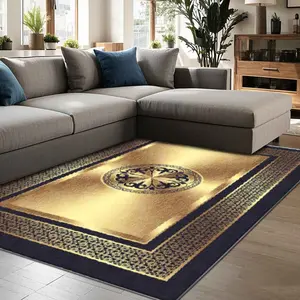 Classic Pattern Floor Mat, Non-slip Soft Floor Carpet, Decorative Area Rug for Home Living Room Bedroom Hotel Dormitory