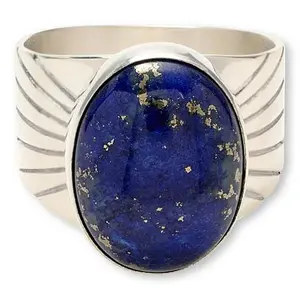 Mine Finds by Jay King Sterling Silver Oval Lapis Ring