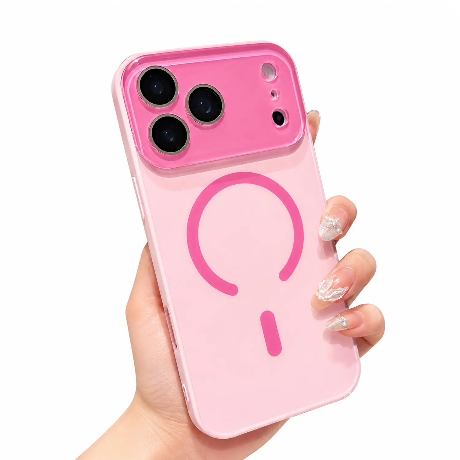 OREKROY Magnetic Case for iPhone 17 Pro Max, Air, 16/15/14/13/12 Pro Max, MagSafe Compatible Slim Shockproof Phone Case with Full Camera Lens Protector, AG Matte Anti-Fingerprint Acrylic Back,Military Grade Drop Protection, Raised Screen Edge,Anti-Scratch