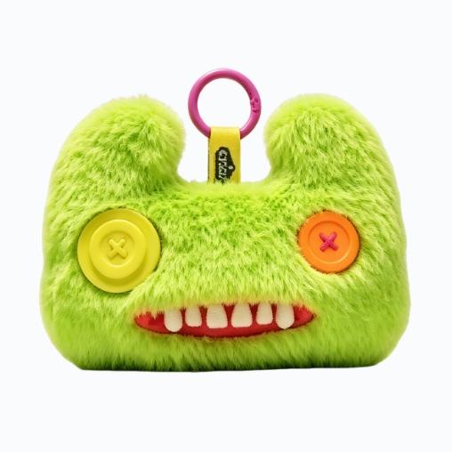 MINISO x Fuggler x JAKA Plush Coin Purse Keychain – Lab Escape Series Ugly-Cute Monster Plush Charm, suitable for attaching to bags for everyday styling, Back To School
