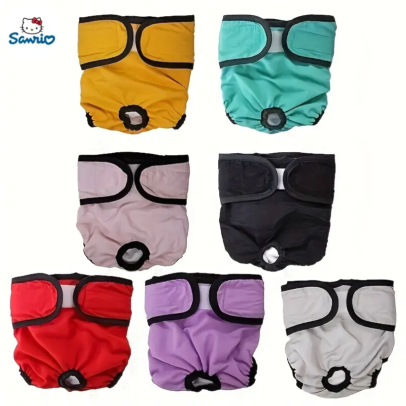 Premium Reusable Female Dog Diaper Suitable for All Breeds - Adjustable Closure, Washable & Breathable Heat Protection Incontinence Care, Comfortable Fit Portable Pet Diapers for Urinary Leakage Protection, Post-Surgery