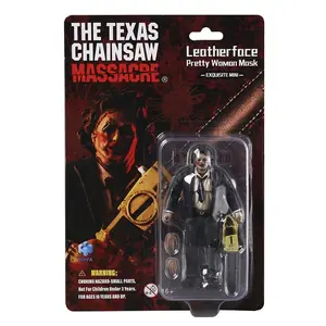 HIYA Exquisite Mini Series 1/18 Scale 4 Inch Texas Chainsaw Massacre 1974 LeatherFace - Pretty Woman Mask Action Figure