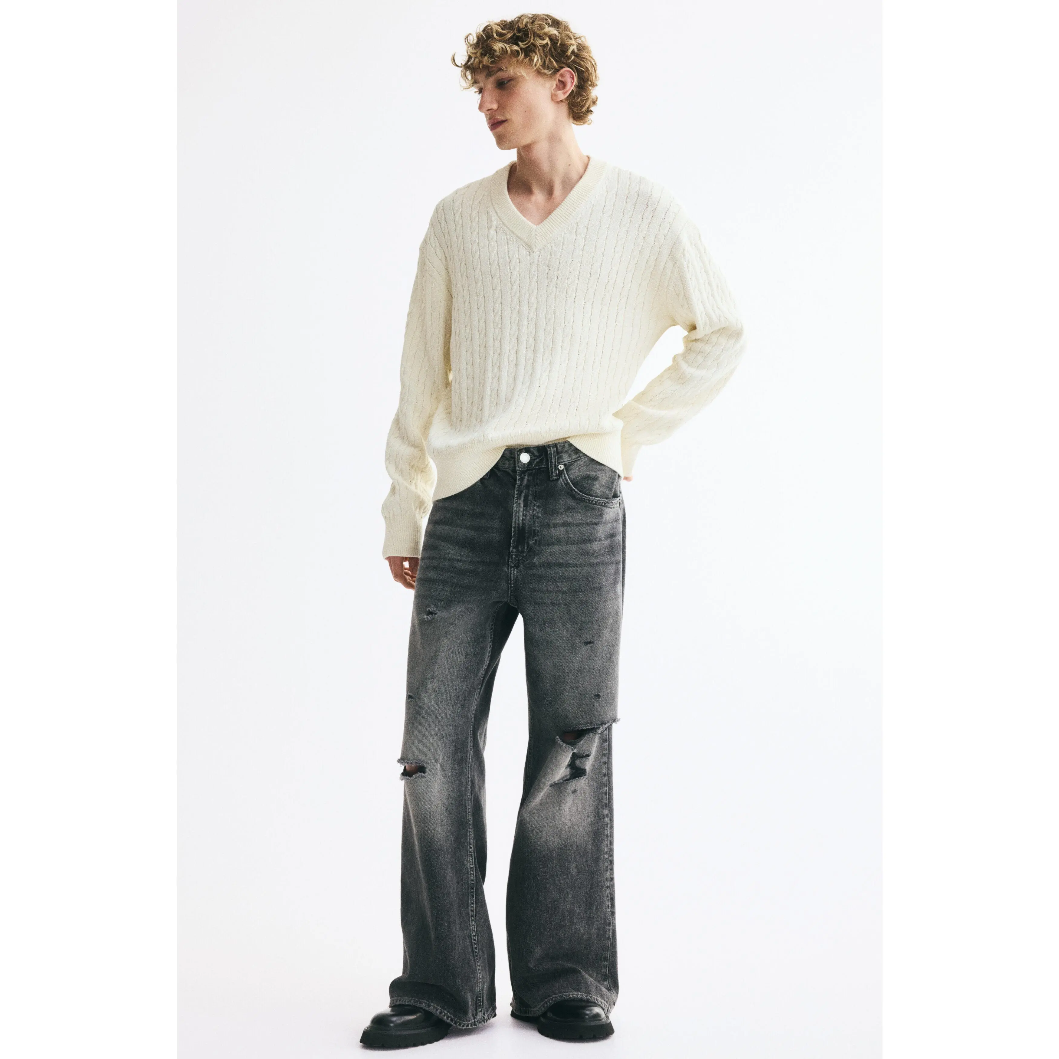 H&M Loose Bootcut Jeans