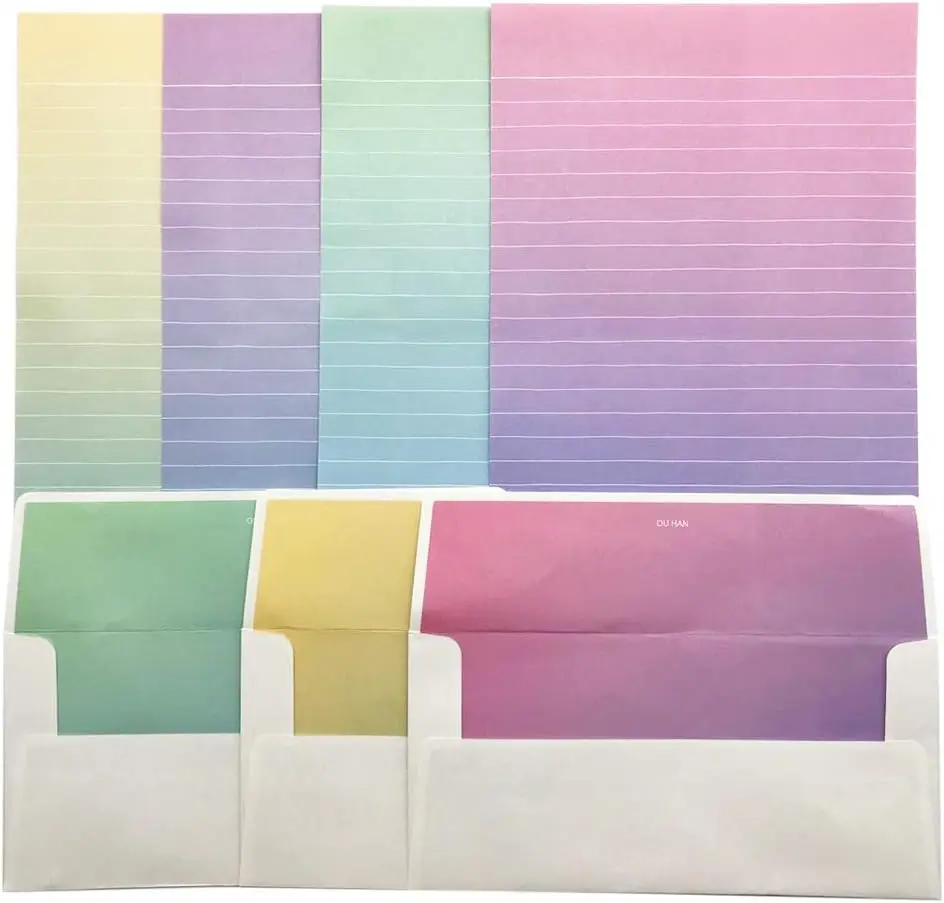 Letter Writing Paper - Lined Stationary Paper and envelope Set - Letter Stationery Set, 32 Sheet Writing