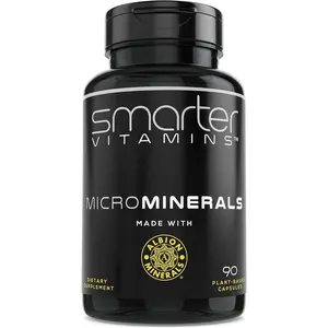 15mg Zinc Glycinate from Albion 6 Essential Trace Bisglycinate Minerals Manganese Boron Chromium Selenium Molybdenum Supplement for Immune Support Metabolic Health Thyroid and Bone Support Plant Based Vegan Capsules 90 Count