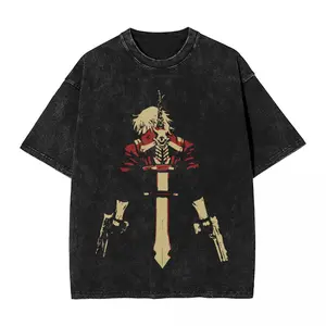 valentine shirts  Game Vergil Dmc T Shirt Hip Hop Washed Cotton Oversize T-Shirts Devil May Cry for Men Women Tops 3Streetwear Summer Tee Shirt