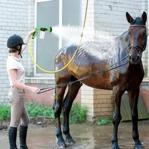 Horse Shower Sprayer, Adjustable High-pressure Sprayer Nozzle, Garden Hose Nozzle, Garden Wash Animal Horse Shower Car Cleaning Tool Christmas pet dog and horse gifts
