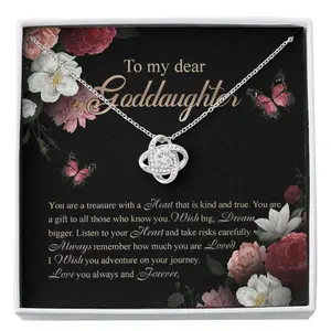 Goddaughter Necklace, Confirmation Gifts For Girls, Goddaughter Gifts From Godmother, Baptism Gift, First Communion Custom Necklace, Beautiful Necklace for Daughter - Perfect Gift for Birthdays, Holidays, or Special Occasions
