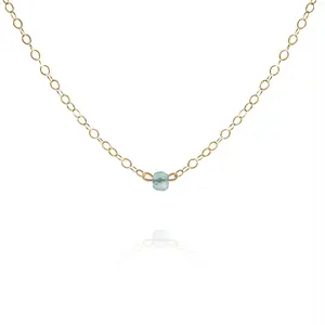 Aquamarine Choker Necklace