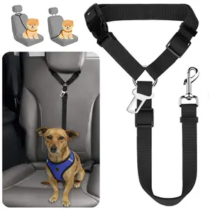 Adjustable Dog Car Safety Harness with Buckle, Stretchy Vehicle Restraint for Suvs, Cars, Trucks, Pet Travel Gear, Dog Gift, 1/2 Universal Harnesses