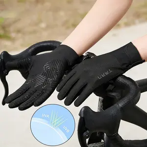 Full Finger Cycling Gloves, Anti-Slip Breathable Upf 50+ UV Protection, Quick Dry Bike Gloves for Summer Outdoor Sports