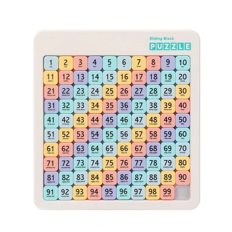 Digital Sliding Puzzle Magnetic Math Game, Math Learning Tools, Party Activity Supplies, Party Gift, Educational Toy, Fun Brain Teaser, Ideal for Kids & Adults