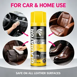 4-in-1 Car Wash Spray Plastic & Rubber Care Protectant - Chamois-Compatible, Waterless Spray Wax, Cleaner, Quick Coating Supplies + Durable Gloves for Daily Car Care (Interior/Exterior Vinyl, Leather) anti-aging uv protection wheel cleaner