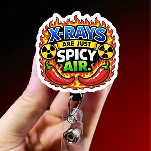 Xray Badge Reel, Xray Girl Creations, Radiology Badge Clip, Xray Tech ID Holder, Cute Badge reel for Radiology Techs. Retractable swivel clip with a 360 rotation.  Badge pull