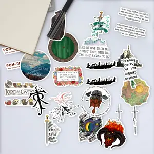 Stickers Pack 20 Pcs The Vinyl Lord Waterproof of Aesthetic The Colorful Rings Laptop Bumper Car Luggage Bike Water Bottle Skateboard Guitar