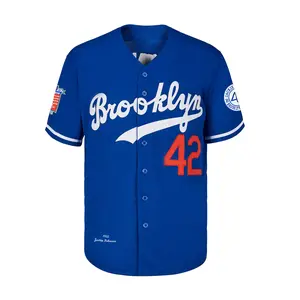 Man #42 Viral Memorial Edition Baseball Shirt jersey jackie robinson delicate embroidery retro sport style