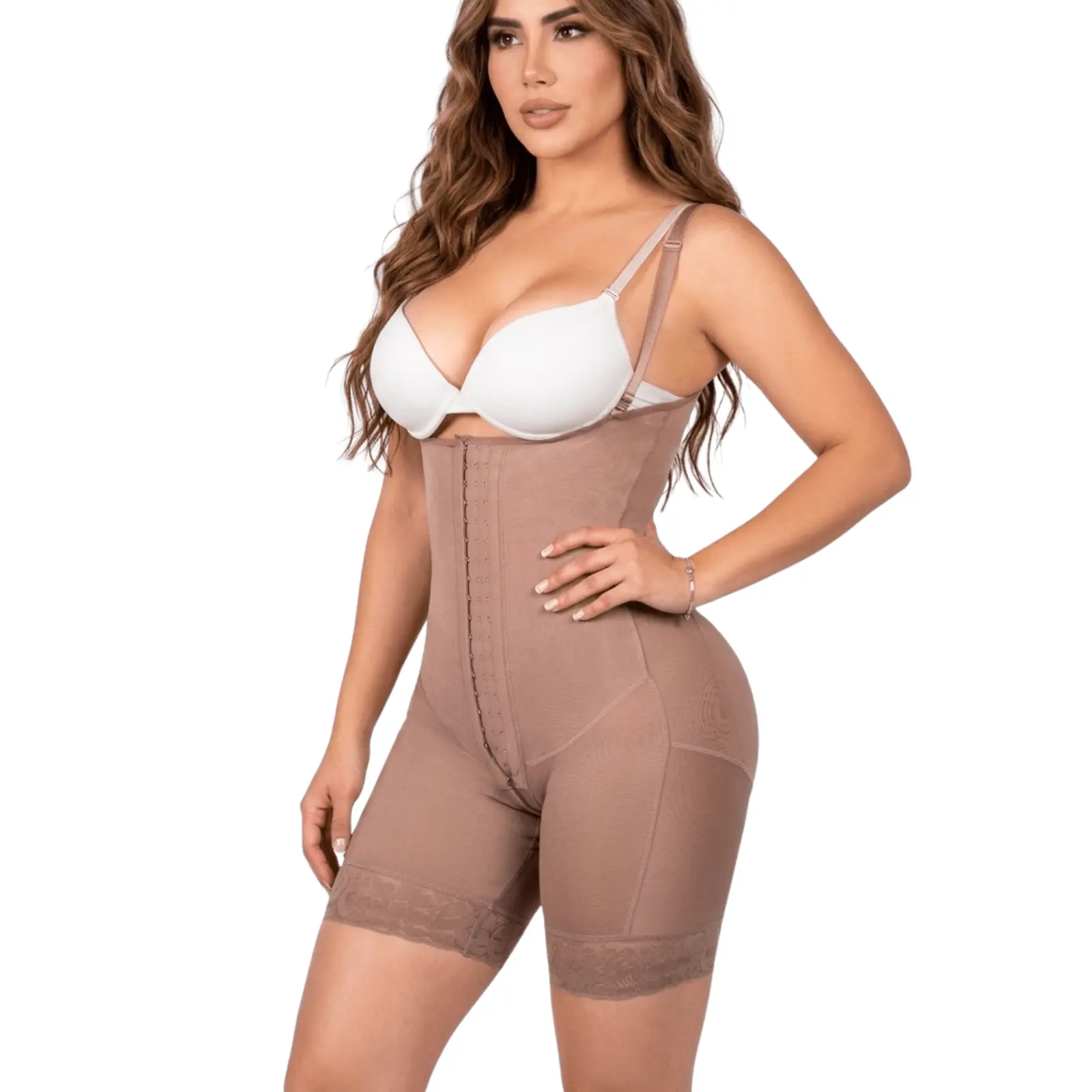 Stage 1 Post-Surgery Faja | Open Bust BBL, Lipo & Tummy Tuck Compression Garment | 70182TJ