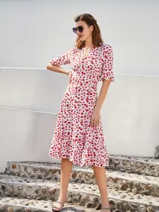 Women's Design Rose Petal Dress