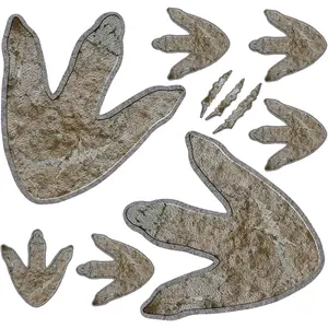 64 count Dinosaur Footprints Floor  Decor Peel and Stick Dinosaur Tracks Wall  Vinyl Footprints Wall Decal for   Bedroom Home Decor