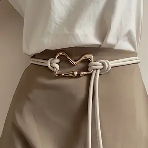 3pcs High-end Small Belt Decoration Dress Suit Rope Knotting Belt Thin Waist Chain Fashion Belt belts