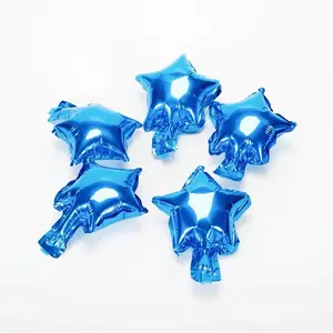 5 Inch Blue  Shape Small Mylar Balloons Mini Foil Balloon for Birthday  Shower Graduation Party Decoration (Blue , 50 count)
