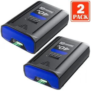 2 Pack 6.0Ah Lithium-ion Replacement for Kobalt 40V Battery Compatible with KPM1040A-03, KM-1640-06, KM 4040-06,Cordless Power Tool