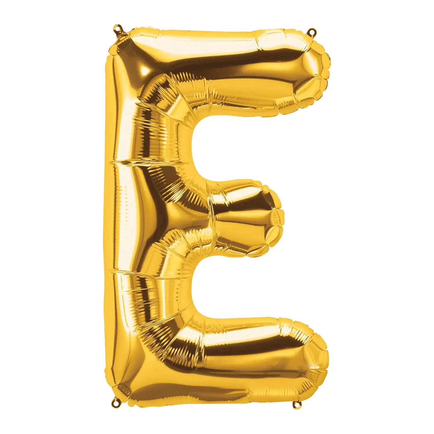 34in E-Shaped Gold Mylar Balloon, Festive Party & Home Supply for First Birthday, Anniversary, Birthday Ideas