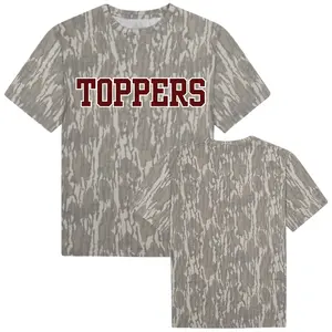 Vintage Toppers Camo Shirt, WKU Bottomland Style Hunting Tee, Hilltoppers Outdoor Lifestyle Apparel, Woodsman Western Kentucky Top, Retro Tree Bark Camo Toppers
