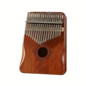Kalimba Thumb Piano 17/21 Keys,Dark Brown, Ergonomic Design, Wooden Material, Includes Bag/instruction/tune Hammer, Ideal for Beginners