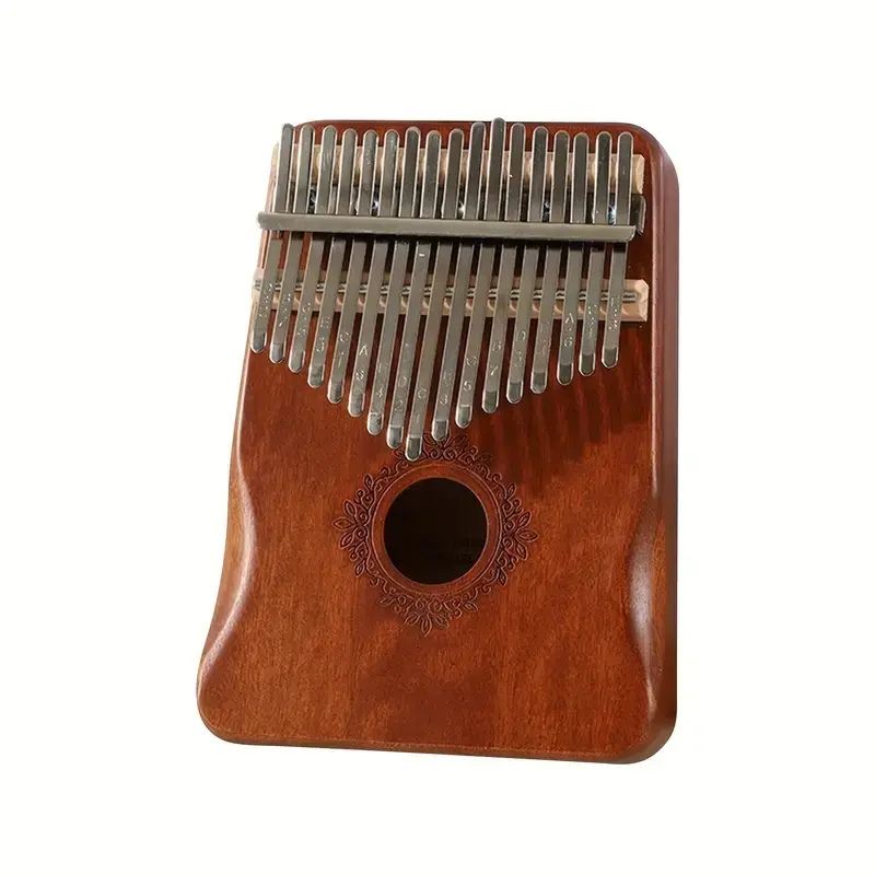 Kalimba Thumb Piano 17/21 Keys,Dark Brown, Ergonomic Design, Wooden Material, Includes Bag/instruction/tune Hammer, Ideal for Beginners